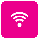 network, Connection, hotspot, internet, signal DeepPink icon