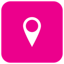 Map, location, pin icon DeepPink icon