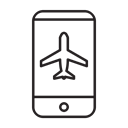 booking, Airport, Air, Mobile, airplane, Airship, airline Black icon