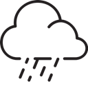 weather, Rain, Downpour, Cloud Black icon