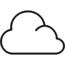 Cloudy, Cloud, weather, Overcast Black icon