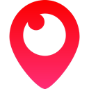 Periscope, corporate, media, Social, Logo Crimson icon