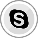 media, corporate, Skype, Social, Logo Gainsboro icon
