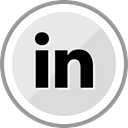 Linkedin, Social, Logo, corporate, media Gainsboro icon