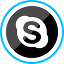 media, Logo, Skype, Social, corporate DarkSlateGray icon