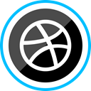 Logo, Social, corporate, media, dribbble DarkSlateGray icon