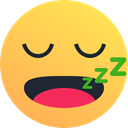 Sleepy, Emoji, Emoticon, reaction, Snooze SandyBrown icon