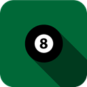 Game, sports, sport, play, billards, Ball ForestGreen icon