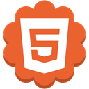 Social, html5, round, Flower, web, internet, media Chocolate icon