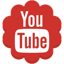 Social, round, Flower, media, youtube Firebrick icon