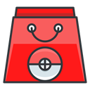 Go, Bag, play, Game, shopping, pokemon Red icon