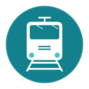 Rail, Citycons, public, train, transport, travel DarkCyan icon