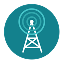 Citycons, tower, signals DarkCyan icon