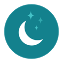 Stars, night, Moon, Citycons DarkCyan icon