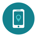 Maps, Citycons, Mobile, phone DarkCyan icon