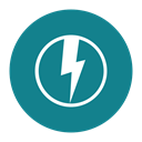 Citycons, power, Electric DarkCyan icon
