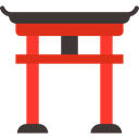 Monuments, Architectonic, Torii Gate, Monument, Asia, Building, landmark, torii, japan Black icon