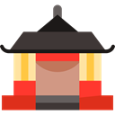 shinto, Monuments, Shrine, japanese, japan Black icon