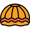 ocean, Animals, nature, Shellfish, shells, Mollusk, Shell, Scallop, Sea Life Goldenrod icon