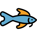 Meats, Foods, fishes, Animal, meat, Supermarket, fish, Animals, food Black icon