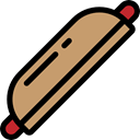 junk food, Sausage, food, Fast food, Hot Dog Black icon