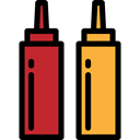 Mustard, Condiment, Sauce, food, ketchup, Sauces, Spicy Black icon