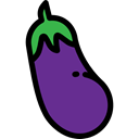 organic, vegan, vegetable, vegetarian, food, eggplant, Healthy Food, diet Black icon