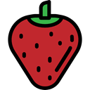 diet, food, Fruit, vegetarian, organic, Healthy Food, vegan, strawberry Firebrick icon