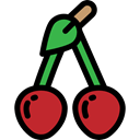 cherries, vegan, Healthy Food, Fruit, diet, organic, food, vegetarian Black icon