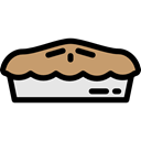 pie, meat, food, Bakery, protein Black icon