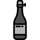 Alcohol, champagne, food, Alcoholic Drink, party, Celebration, Bottle Black icon
