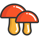 Mushroom, Fungi, food, Muscaria, nature, Food And Restaurant Black icon