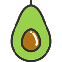 Food And Restaurant, vegetarian, food, organic, diet, Healthy Food, Fruit, vegan, Avocado YellowGreen icon