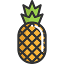 natural, fruits, Food And Restaurant, food, organic, pineapple, Healthy Food, Fruit, Foods Black icon
