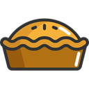 sweet, Bakery, Dessert, Food And Restaurant, food, pie Black icon