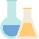 chemical, laboratory, Flasks, Chemistry, education PowderBlue icon