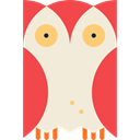 hunter, bird, Animals, owl AntiqueWhite icon