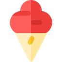 Food And Restaurant, Ice cream, sweet, Dessert, summer, food, Summertime Tomato icon