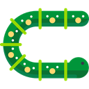 Caterpillar, Animals, insect, Animal Kingdom, worm ForestGreen icon