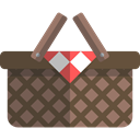 Picnic, Basket, entertainment, Supermarket, Baskets, Picnic Basket, Business DarkOliveGreen icon