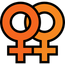 Femenine, Gender, woman, signs, Girl, Women, Shapes And Symbols, symbol, venus Black icon