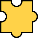 Game, shapes, Puzzle, piece, Toy, Hobbies And Free Time SandyBrown icon