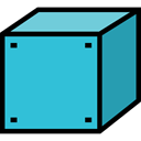 interface, cube, shapes, Geometrical, 3d, Squares, Shapes And Symbols MediumTurquoise icon