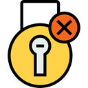 Tools And Utensils, Block, Checked, padlock, security, Lock, privacy SandyBrown icon