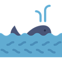 whale, Aquarium, Animal, Animals, Aquatic, Sea Life CornflowerBlue icon