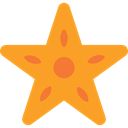 Starfish, Aquatic, Animals, Sea Life, ocean, Aquarium Goldenrod icon