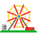 buildings, Ferris Wheel, Funfair, Big Wheel, Amusement Park, Architecture And City, fair, Business Black icon