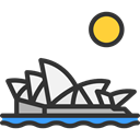 Sydney, travel, Monuments, Architectonic, Monument, Building, Sydney Opera House, landmark, Australia Black icon