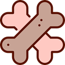 Bone, pet, Animals, Biscuit, food, Animal, Bones, Crossed, Biscuits Tan icon