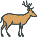 Wild Life, deer, Animal Kingdom, zoo, Animals Black icon